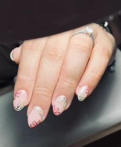 Summer Nail Art Blooming on Pink by V Nails Butuan