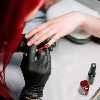 Nail Painting on Person